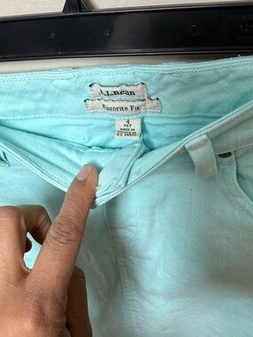 L.L. Bean Light Aqua Favorite Fit Jeans